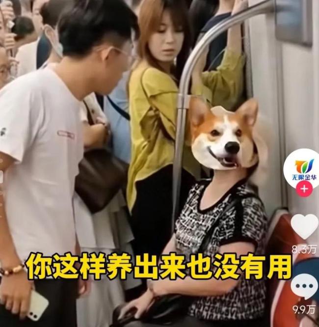 青岛地铁大妈侮辱孕妇是猪引争执 网友认出大妈身份,已经是臭名昭著